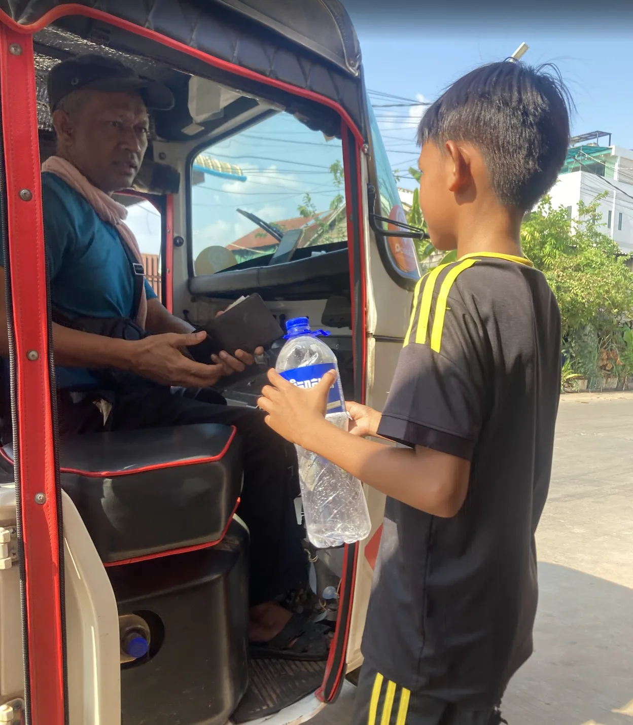 Community outreach engagement on road safety in Cambodia